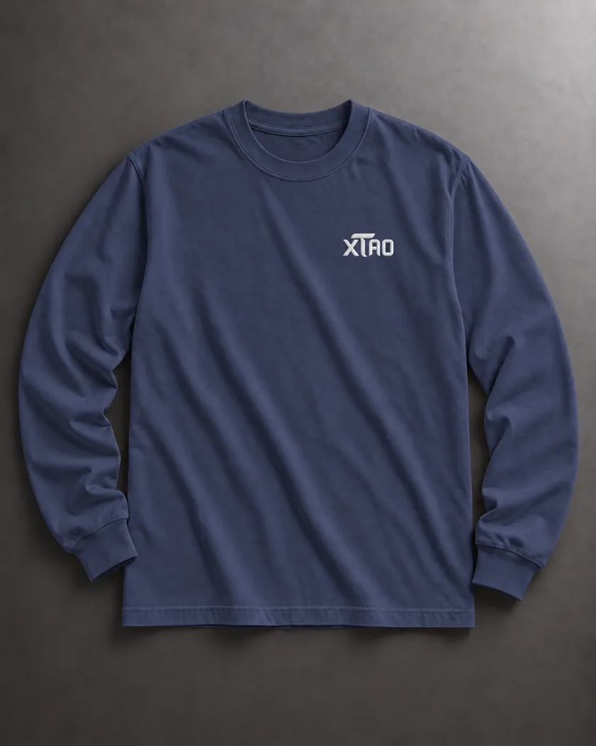Navy Long Sleeve, front view