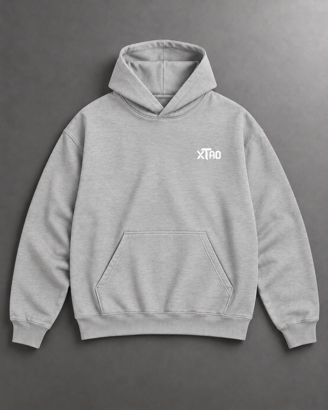 Grey Hoodie, front view