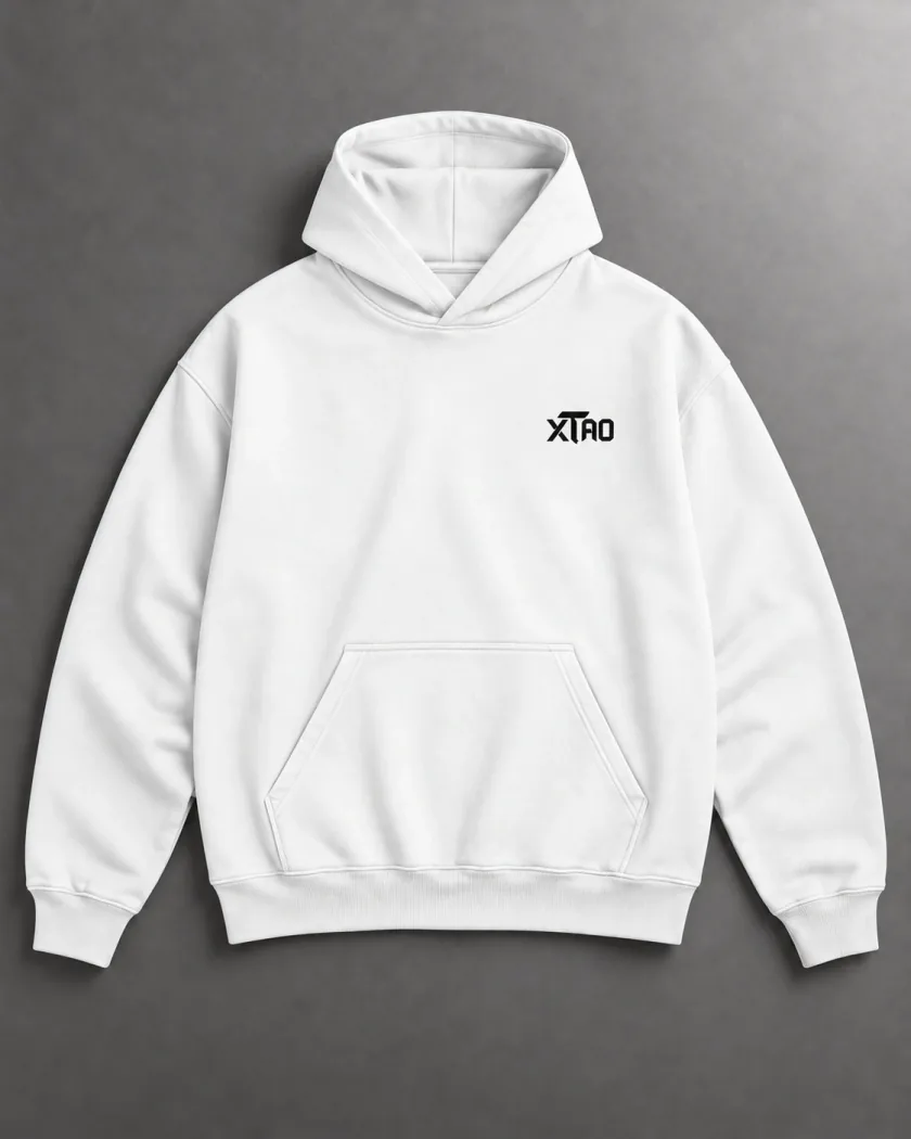 White Hoodie, front view